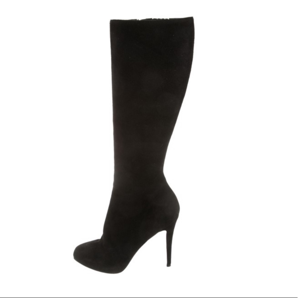 Christian Louboutin Ginevra Black Suade boots